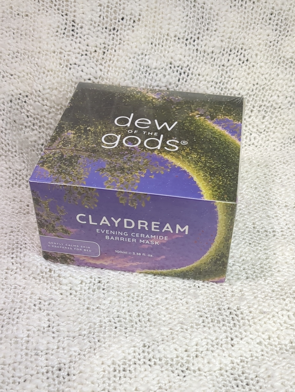 dew of the gods Claydream Evening Ceramide Barrier Mask, 100ml/3.38fl oz